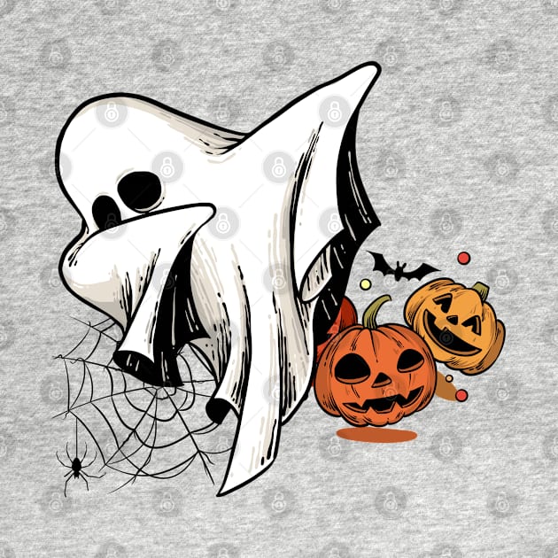 Ghost Halloween Dab Dance by Etopix